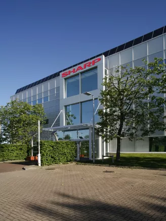 Sharp HQ exterior at Stockley Park