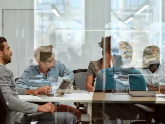 people in a meeting room